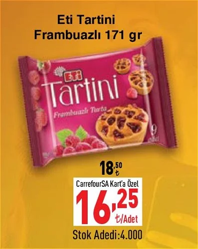 Eti Tartini Frambuazlı 171 gr image