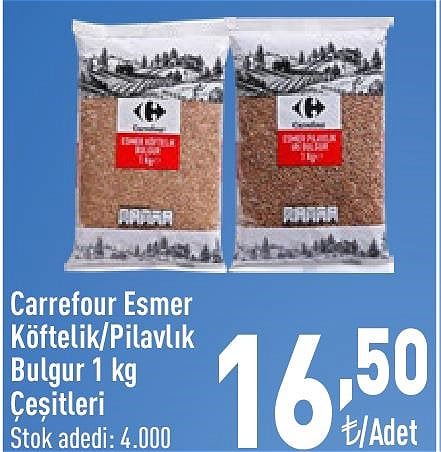 Carrefour Esmer Köftelik/Pilavlık Bulgur 1 kg image