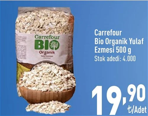 Carrefour Bio Organik Yulaf Ezmesi 500 g image