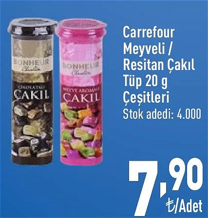 Carrefour Meyveli/Resitan Çakıl Tüp 20 g Çeşitleri image