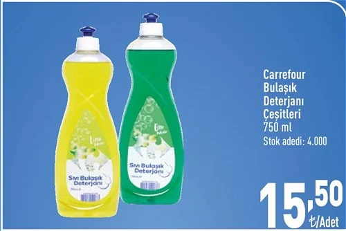 Carrefour Bulaşık Deterjanı Çeşitleri 750 ml image