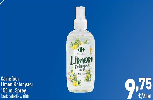 Carrefour Limon Kolonyası 150 ml Sprey image