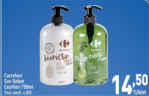 Carrefour Sıvı Sabun Çeşitleri 750 ml image