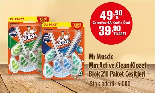 Mr Muscle Mm Active Clean Klozet Blok 2'li Paket Çeşitleri image