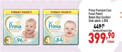 Prima Premium Care Fırsat Paketi Bebek Bezi Çeşitleri image