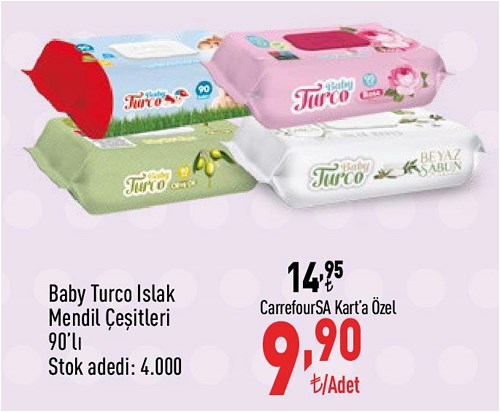 Baby Turco Islak Mendil Çeşitleri 90'lı image