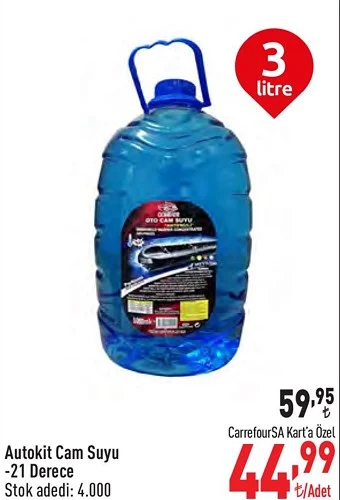 Autokit Cam Suyu -21 Derece 3 litre image