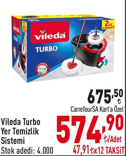 Vileda Turbo Yer Temizlik Sistemi image