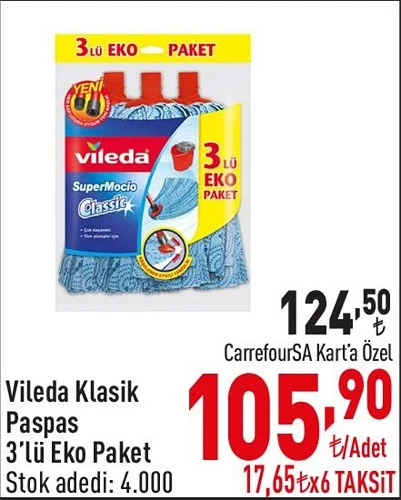 Vileda Klasik Paspas 3'lü Eko Paket image