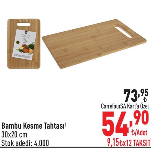 Bambu Kesme Tahtası 30x20 cm image