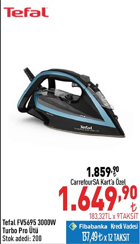 Tefal FV5695 3000 W Turbo Pro Ütü image