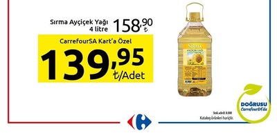 Sırma Ayçiçek Yağı 4 Litre  image