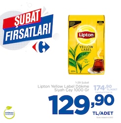 Lipton Yellow Label Dökme Siyah Çay 1000 gr image