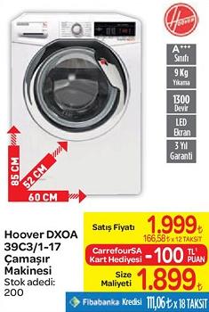 Hoover Dxoa 39c3 1 17 Camasir Makinesi Indirimde Market