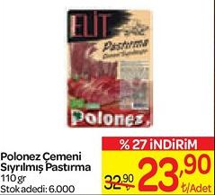 Polonez Çemeni Sıyrılmış Pastırma 110 gr image