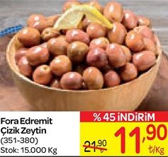 Fora Edremit Çizik Zeytin (351-380) Kg image