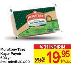 Muratbey Taze Kaşar Peynir 600 gr image
