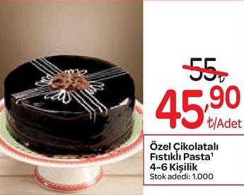 Özel Çikolatalı Fıstıklı Pasta 4-6 Kişilik image