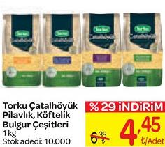 Torku Çatalhöyük Pilavlık Köftelik Bulgur Çeşitleri 1 kg image