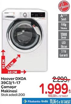 Hoover DXOA 39C3/1-17 Çamaşır Makinesi image