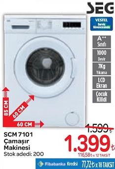 Seg SCM 7101 Çamaşır Makinesi image