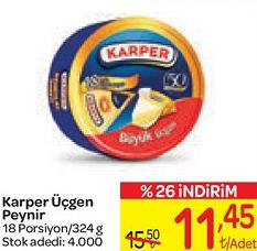 Karper Üçgen Peynir 18 Porsiyon/324 g image