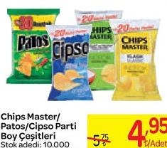 Chips Master/Patos/Cipso Parti Boy Çeşitleri image