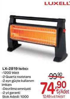 Luxell LX-2819 Isıtıcı 1200 Watt image