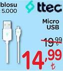 Ttec Şarj Kablosu Micro USB image