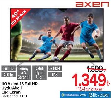 Axen 40 Axled 13 Full HD Uydu Alıcılı Led Ekran image