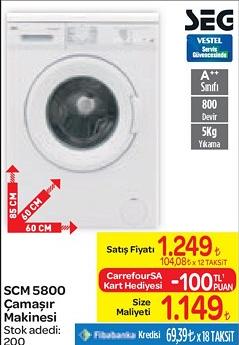 Seg SCM 5800 Çamaşır Makinesi image