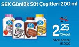 Sek Günlük Süt Çeşitleri 200 ml image