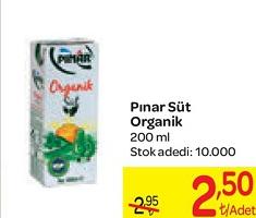 Pınar Süt Organik 200 ml image