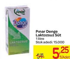 Pınar Denge Laktozsuz Süt 1 litre image