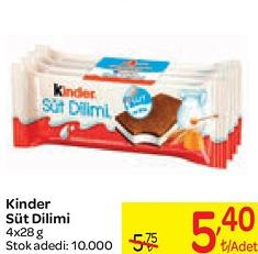 Kinder Süt Dilimi 4x28 g image