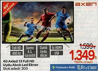 Axen 40 Axled 13 Full HD Uydu Alıcılı Led Ekran image