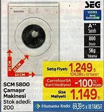 Seg SCM 5800 Çamaşır Makinesi image