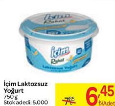 İçim Laktozsuz Yoğurt 750 g image