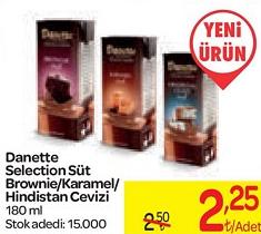 Danette Selection Süt Brownie/Karamel/Hindistan Cevizi 180 ml image