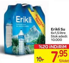 Erikli Su 6 Adet 1,5 litre image