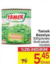 Tamek Bezelye 830 g Teneke image