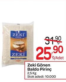 Zeki Gönen Baldo Pirinç 2,5 Kg image