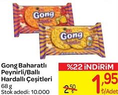 Gong Baharatlı Peynirli/Ballı Hardallı Çeşitleri 68 g image