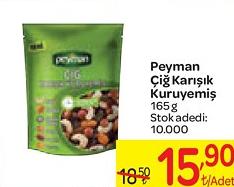 Peyman Çiğ Karışık Kuruyemiş 165 g image