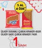 Ülker Susamlı Çubuk Kraker 45 g / Ülker Sade Çubuk Kraker 40 g image