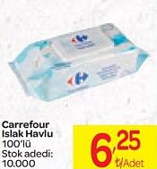 Carrefour Islak Havlu 100'lü image