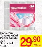 Carrefour Tuvalet Kağıdı Pudra Kokulu 32'li image