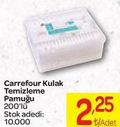 Carrefour Kulak Temizleme Pamuğu 200'lü image