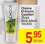 Choice El Kremi Çeşitleri 75 ml image