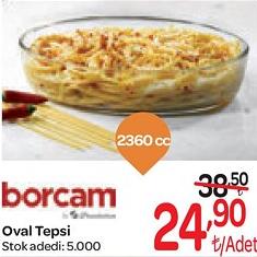 Paşabahçe Borcam Oval Tepsi 2360 cc image